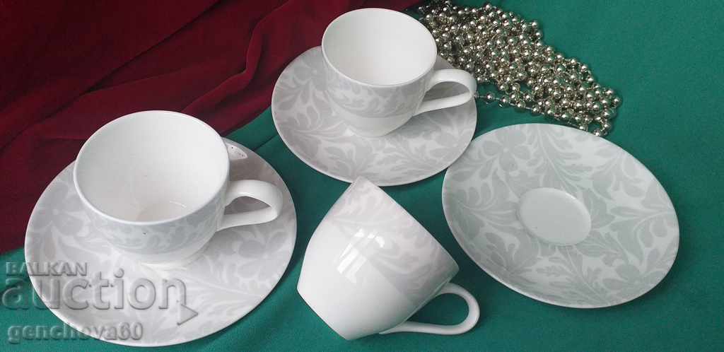 Coffee cups "Mona Lisa" fine porcelain with price € 12.00 | 23.47 BGN