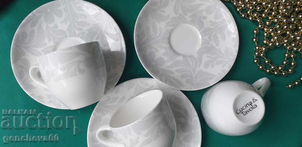 Φλιτζάνια καφέ "Mona Lisa" εκλεκτή πορσελάνη - 5