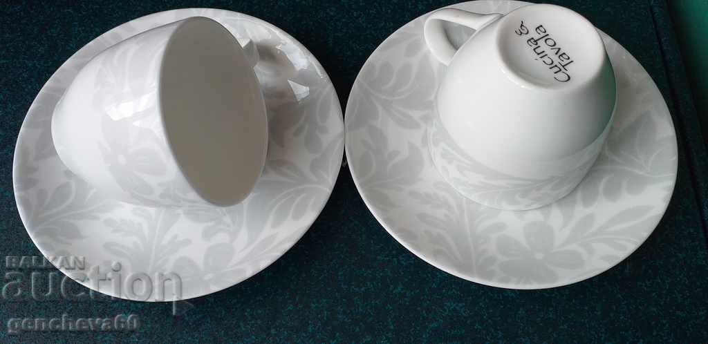 Coffee cups "Mona Lisa" fine porcelain - 6