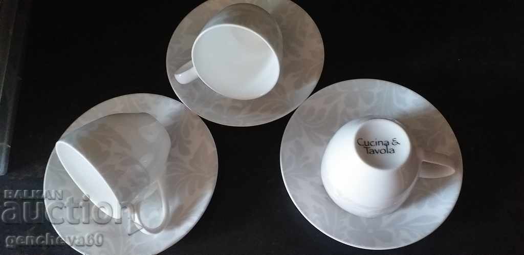 Coffee cups "Mona Lisa" fine porcelain - 7