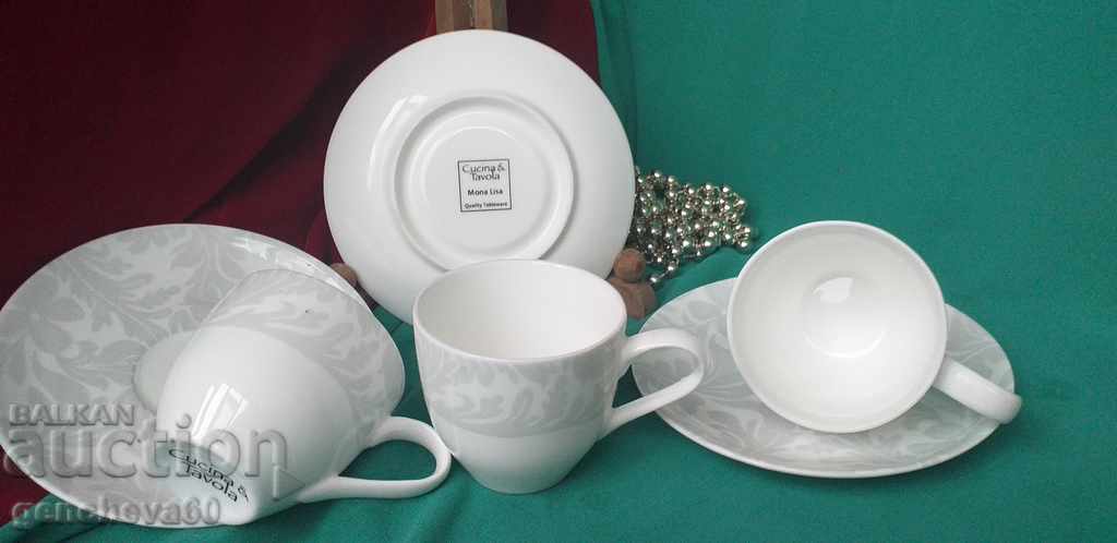 Φλιτζάνια καφέ "Mona Lisa" εκλεκτή πορσελάνη