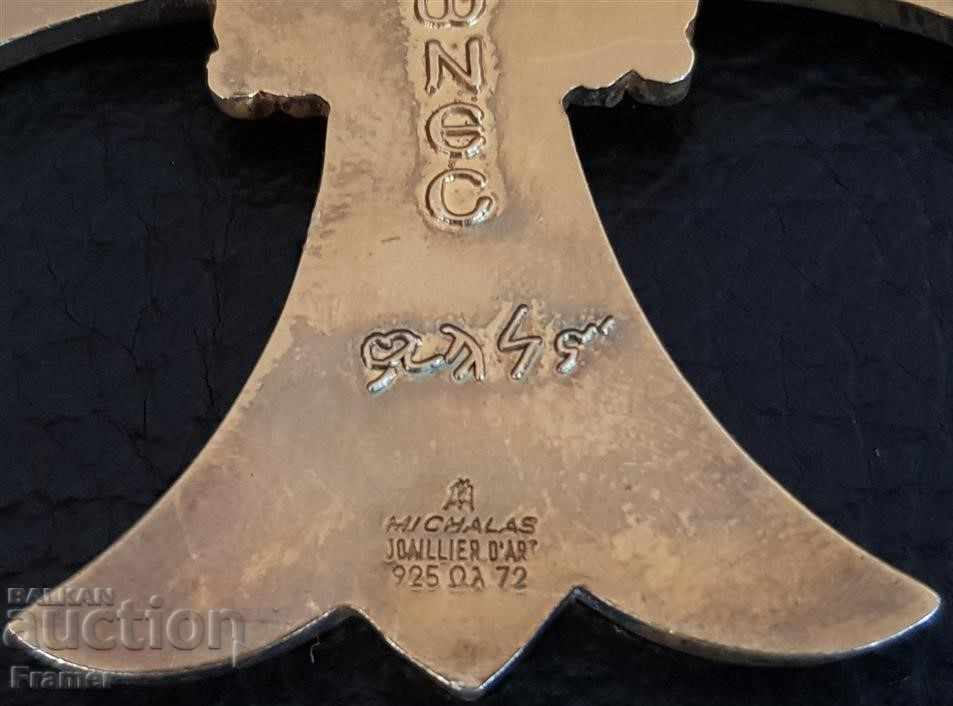 Rare silver Greek Order medal 17th century Constantine and Helena - 6 Rare silver Greek Order medal 17th century Constantine and Helena - 6