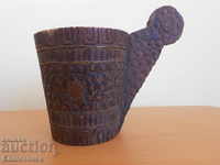 An old wooden cup