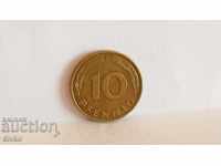 Monedă Germania 10 pfennig 1983