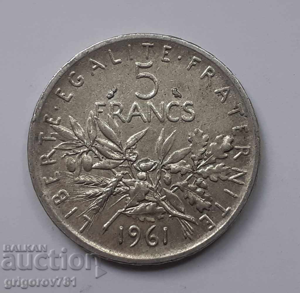 5 francs silver France 1961 - silver coin