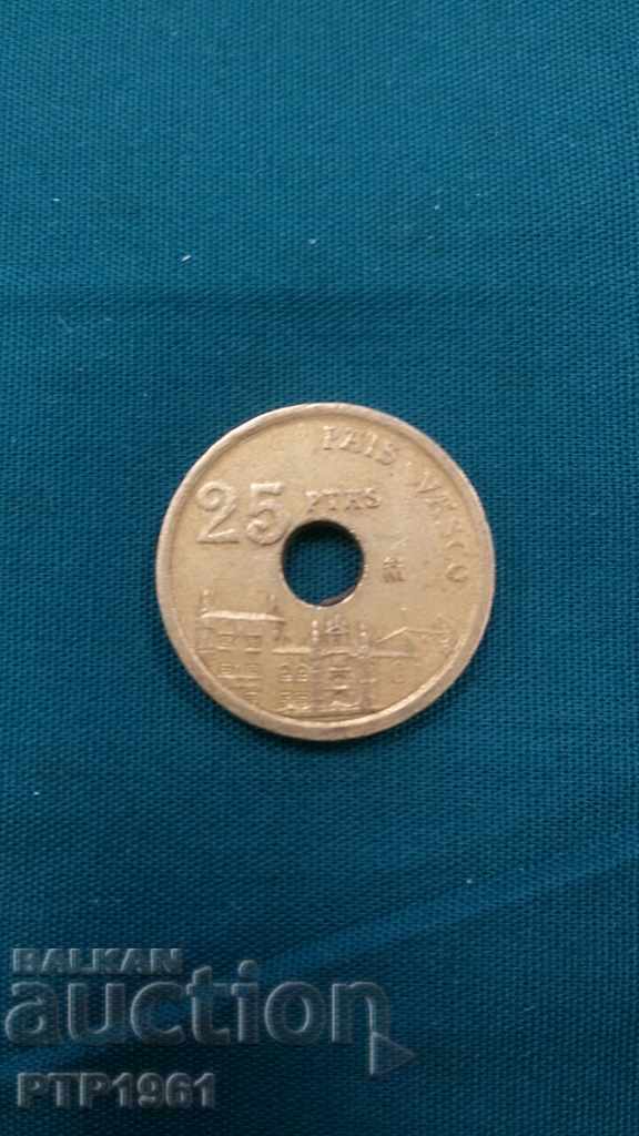25 pesetas 25 pesetas