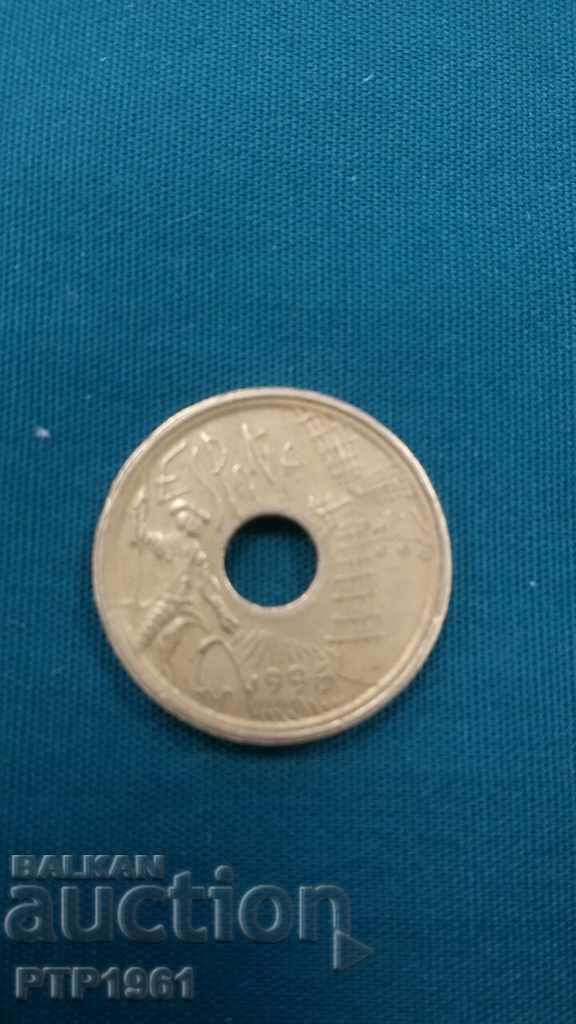 25 pesetas с цена € 0.50 | 0.98 лв. 25 pesetas с цена € 0.50 | 0.98 лв.