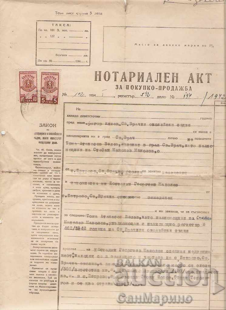 Act notarial 1942
