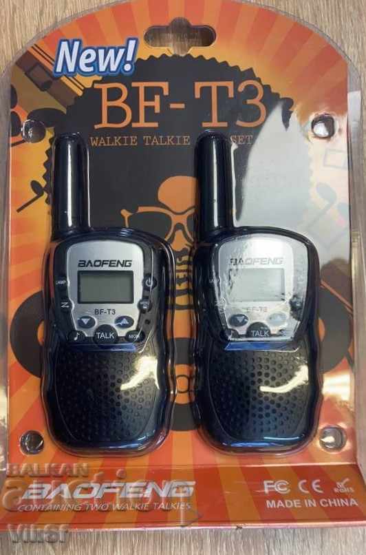 2 buc. Baofeng BF T3 walkie talkie radio