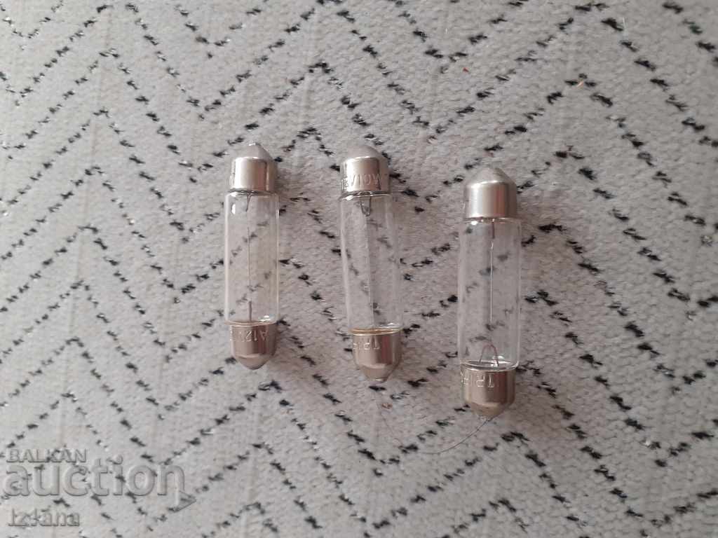 Old light bulb, car ceiling light bulbs