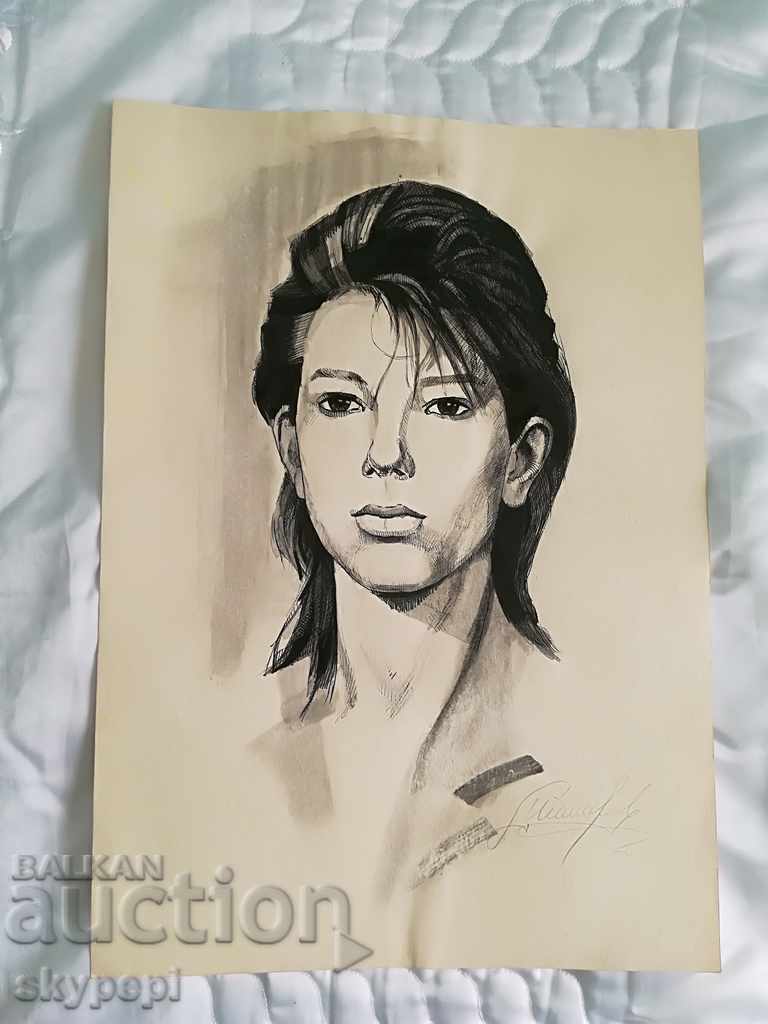 Portrait mixed media with price 28.00 BGN | € 14.32 Portrait mixed media with price 28.00 BGN | € 14.32