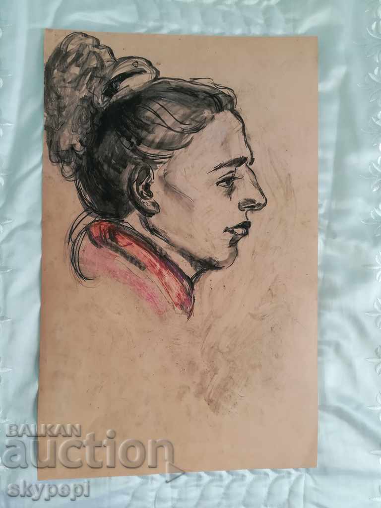 Portrait technique charcoal with price 29.00 BGN | € 14.83 Portrait technique charcoal with price 29.00 BGN | € 14.83