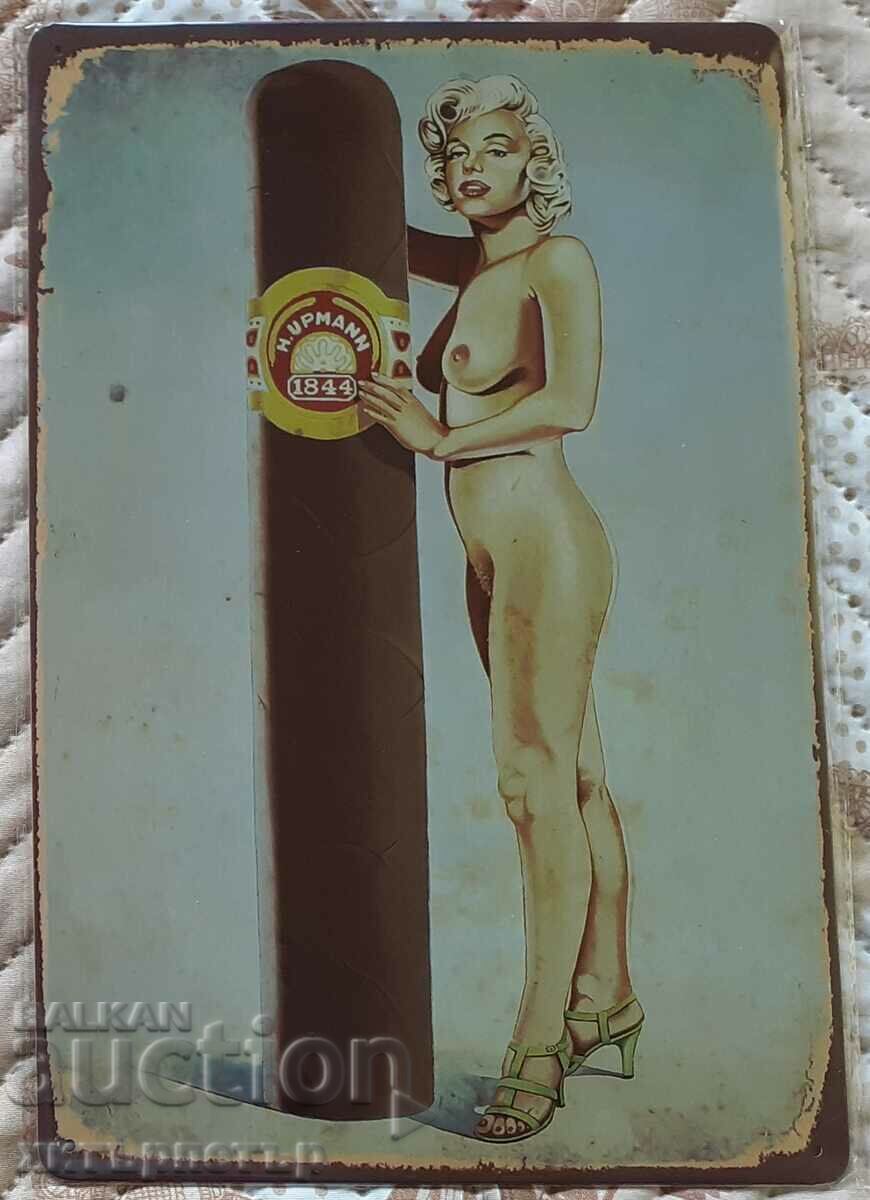 Sign metal new beer beer ex rock Pura Marilyn with price 15.00 BGN | € 7.67 Sign metal new beer beer ex rock Pura Marilyn with price 15.00 BGN | € 7.67