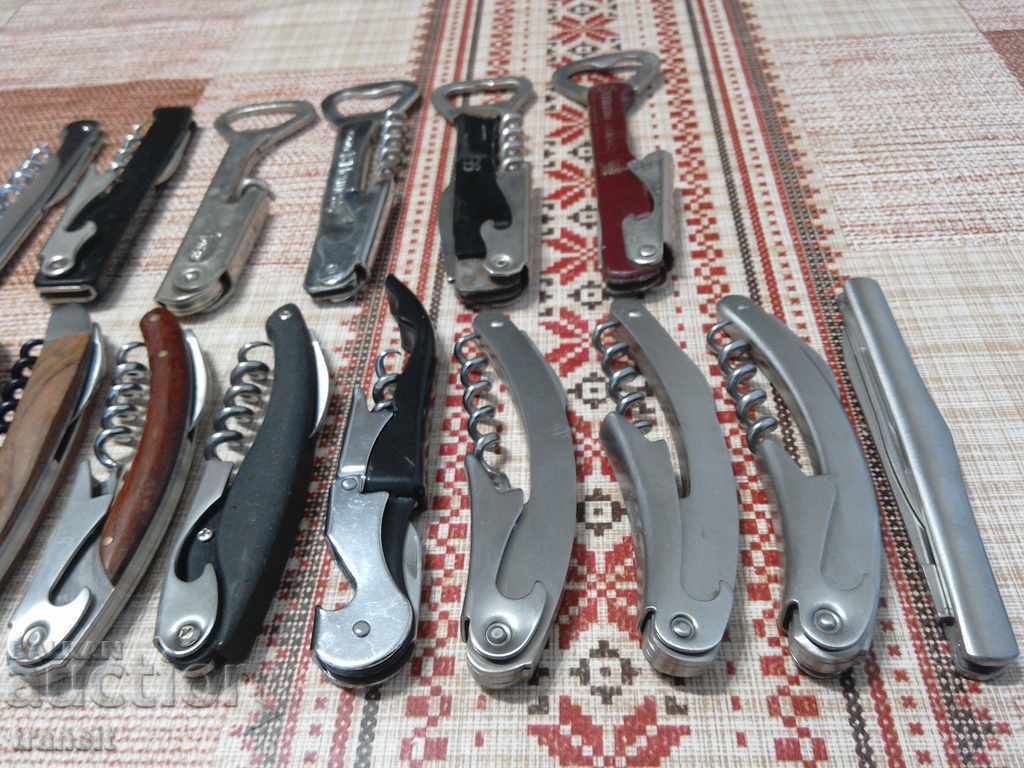 Auction Corkscrews, professional wine, sommelier 17 pcs. Auction Corkscrews, professional wine, sommelier 17 pcs.