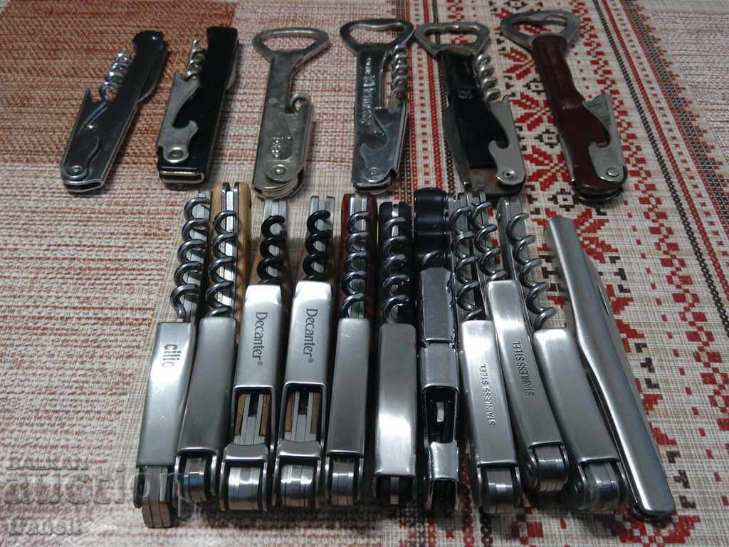 Delivery of Corkscrews, professional wine, sommelier 17 pcs. Delivery of Corkscrews, professional wine, sommelier 17 pcs.