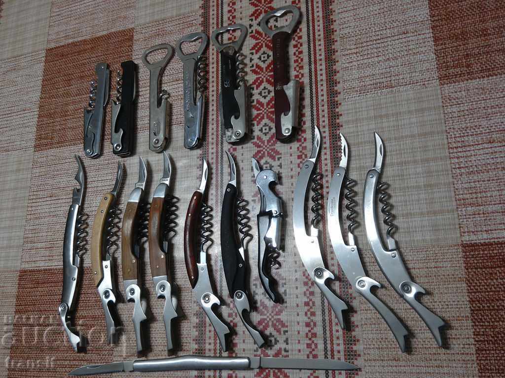 Corkscrews, professional wine, sommelier 17 pcs. - 6 Corkscrews, professional wine, sommelier 17 pcs. - 6