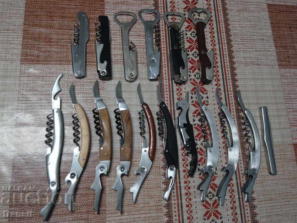 Corkscrews, professional wine, sommelier 17 pcs. - 7 Corkscrews, professional wine, sommelier 17 pcs. - 7