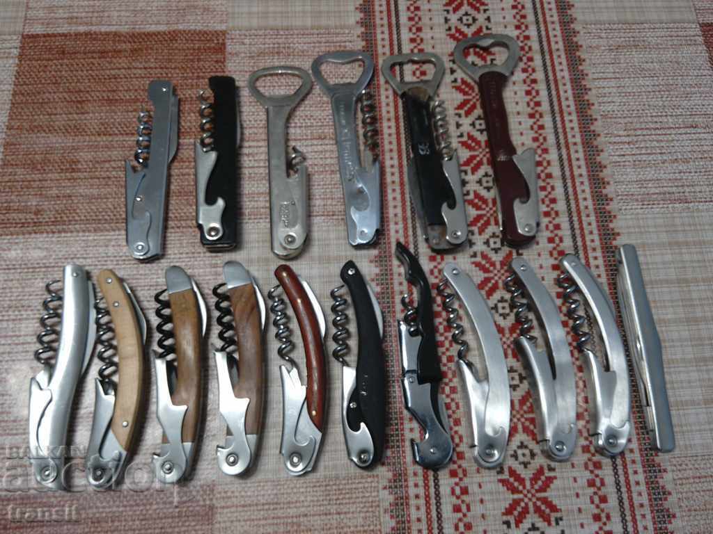 Corkscrews, professional wine, sommelier 17 pcs.