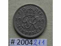6 pence 1949 Great Britain