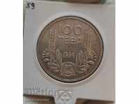 Bulgaria 100 BGN Argint 1934. Top! O monedă!