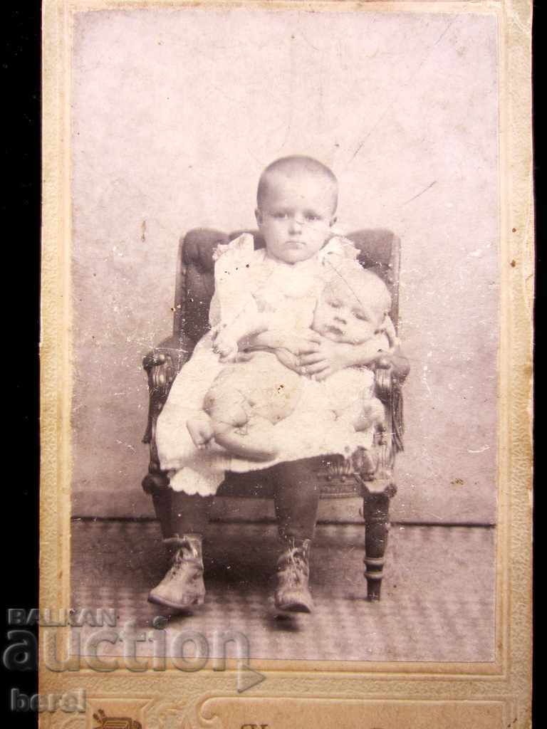 OLD PHOTO-BULGARIA-BABY-CHILDREN-THICK CARDBOARD with price 5.00 BGN | € 2.56 OLD PHOTO-BULGARIA-BABY-CHILDREN-THICK CARDBOARD with price 5.00 BGN | € 2.56