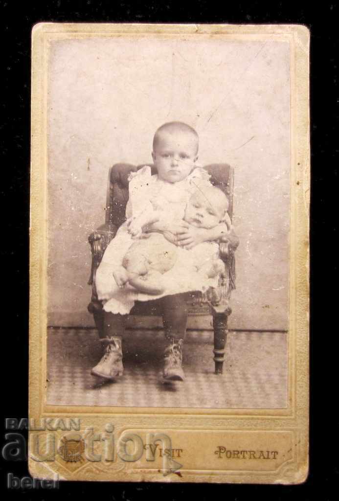 Auction OLD PHOTO-BULGARIA-BABY-CHILDREN-THICK CARDBOARD Auction OLD PHOTO-BULGARIA-BABY-CHILDREN-THICK CARDBOARD