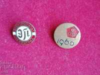 Two badges of the USSR.