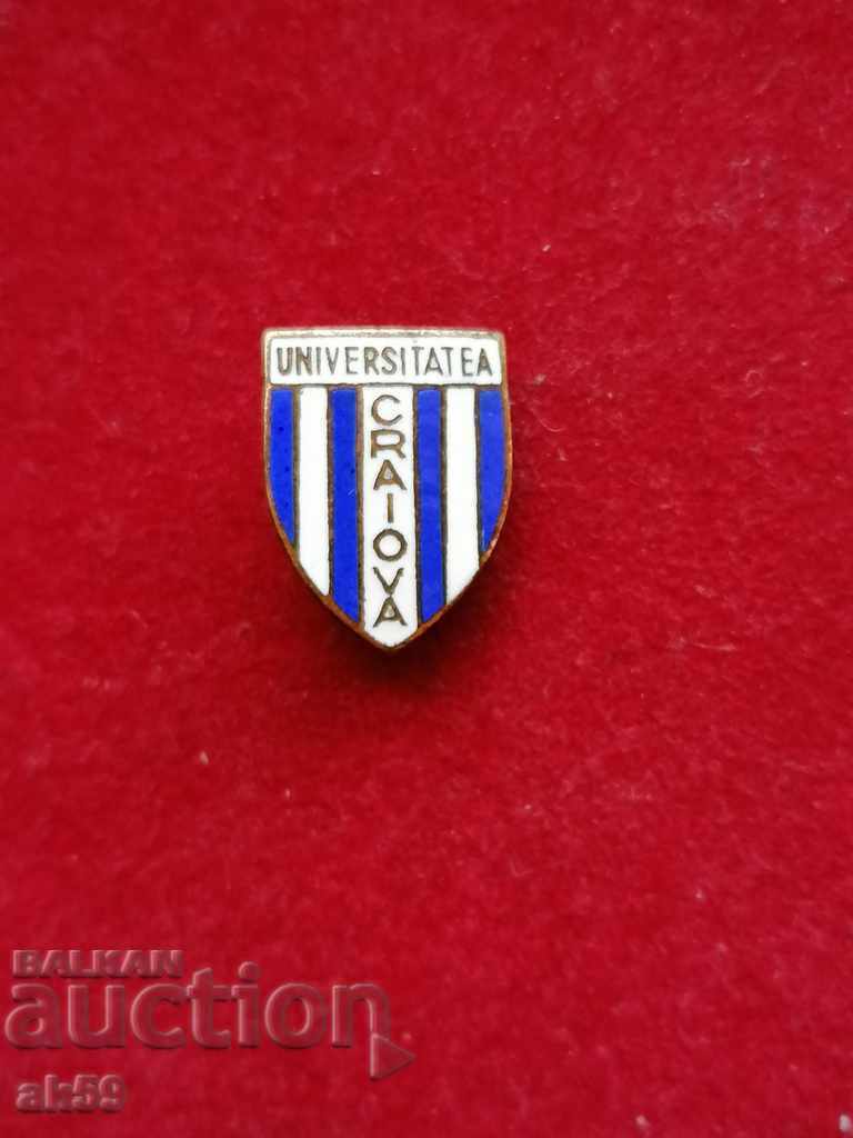 Football badge - "Universitatea Craiova" - Romania.