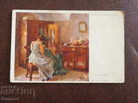 Γυναίκα έγχρωμης κάρτας από το 1914 K 304