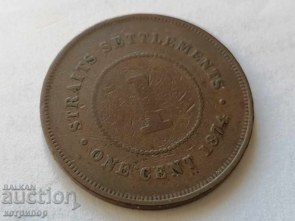 1 цент Стрейт сетлементс 1897г