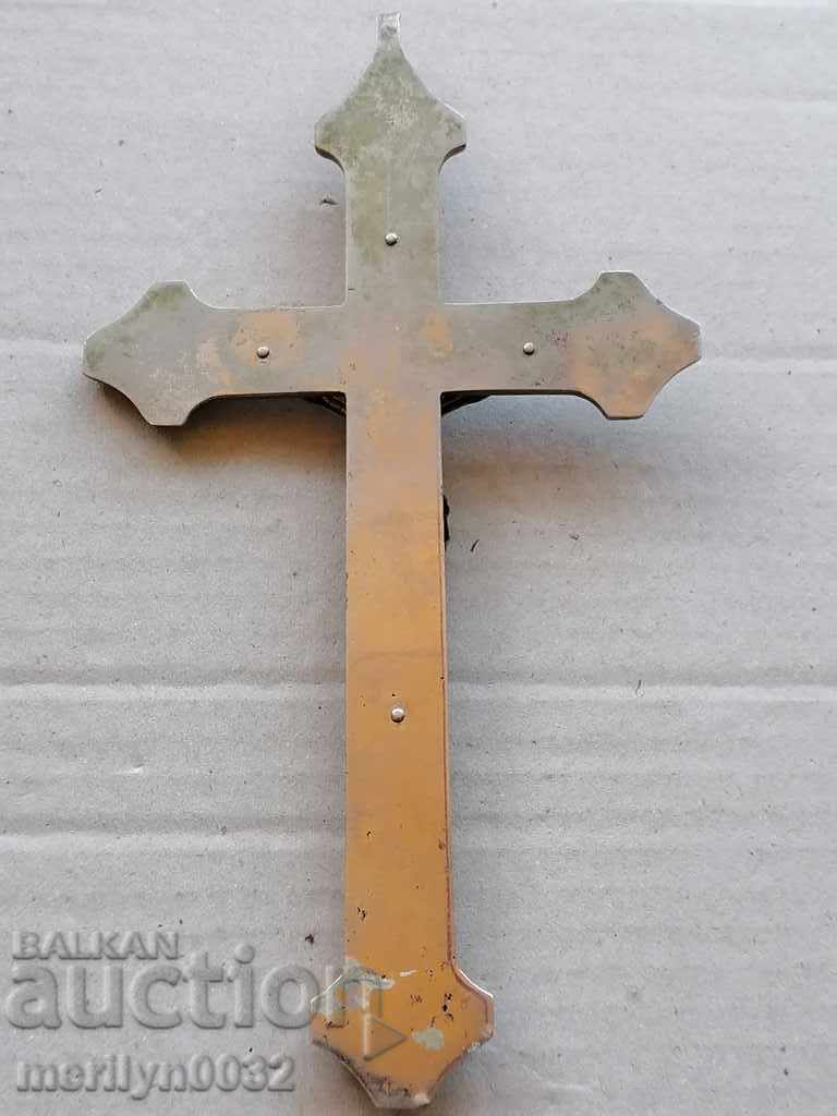 Auction Cross of a priest crucifix bronze gospel, religion Auction Cross of a priest crucifix bronze gospel, religion