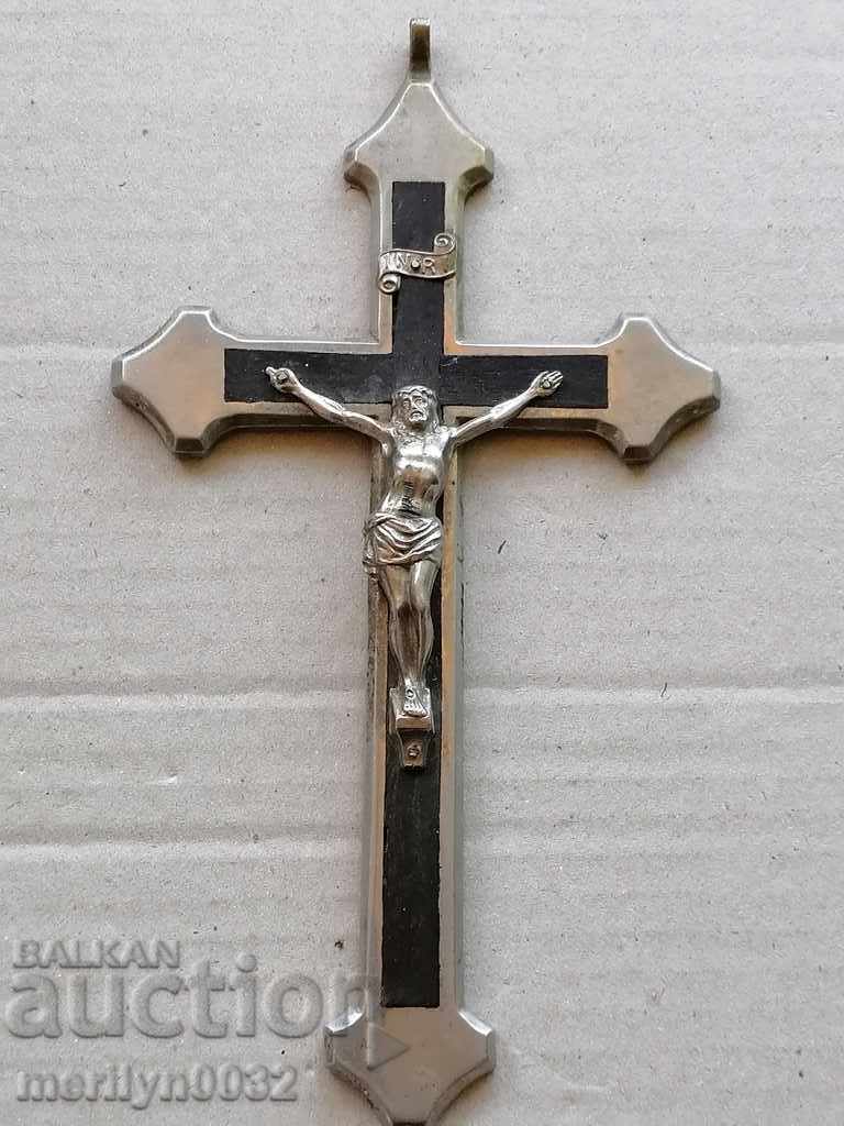 Cross of a priest crucifix bronze gospel, religion