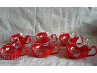 Stylish tea set from the 80's plastic cups