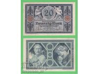 (¯` '• .¸ Germania 20 de timbre 1915 aUNC¸. •' ´¯)