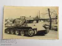 Old military photo photograph of a German WWII tank