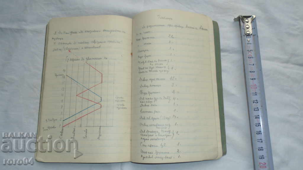 MILITARY MANUSCRIPT - NOTEBOOK - WW II - 6 MILITARY MANUSCRIPT - NOTEBOOK - WW II - 6