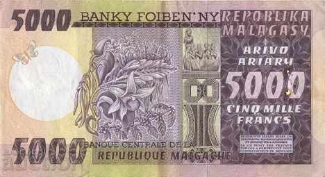 Madagascar 5000 francs / 1000 ariari 1983 P-66a with price 69.00 BGN | € 35.28 Madagascar 5000 francs / 1000 ariari 1983 P-66a with price 69.00 BGN | € 35.28