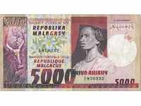 Madagascar 5000 francs / 1000 ariari 1983 P-66a