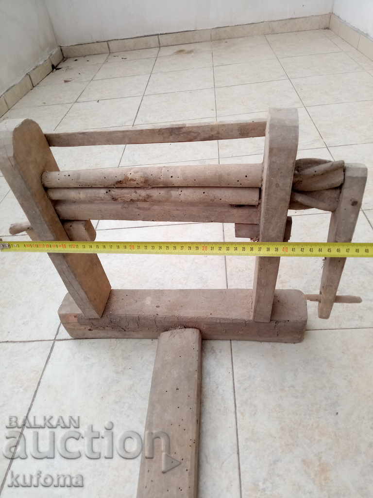 Auction  Very old cotton press