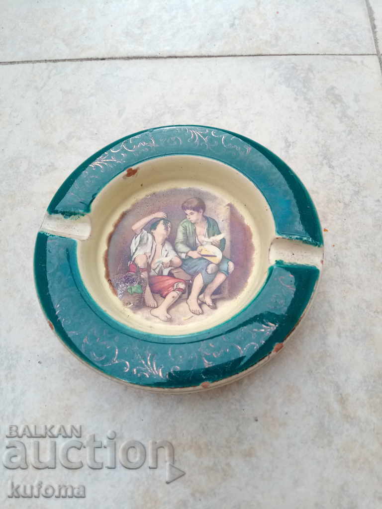 Old Italian ashtray
