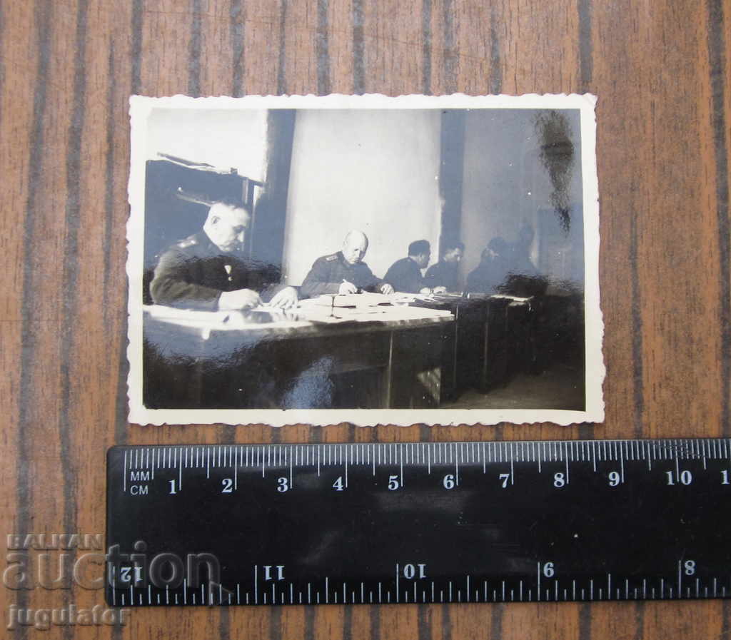 Auction  WWII Kingdom of Bulgaria military photo of Generals 1939
