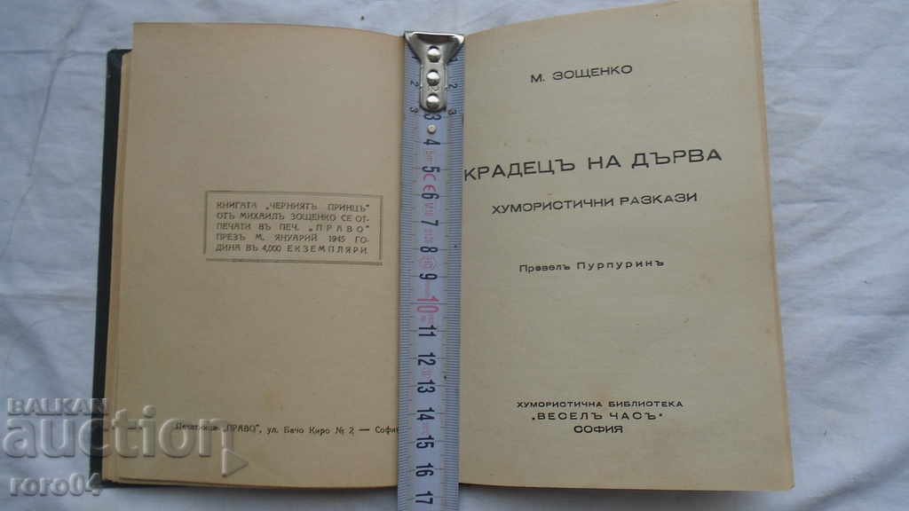 Delivery of THE BLACK KNIGHT / THIEF OF WOOD - M. ZOSHCHENKO