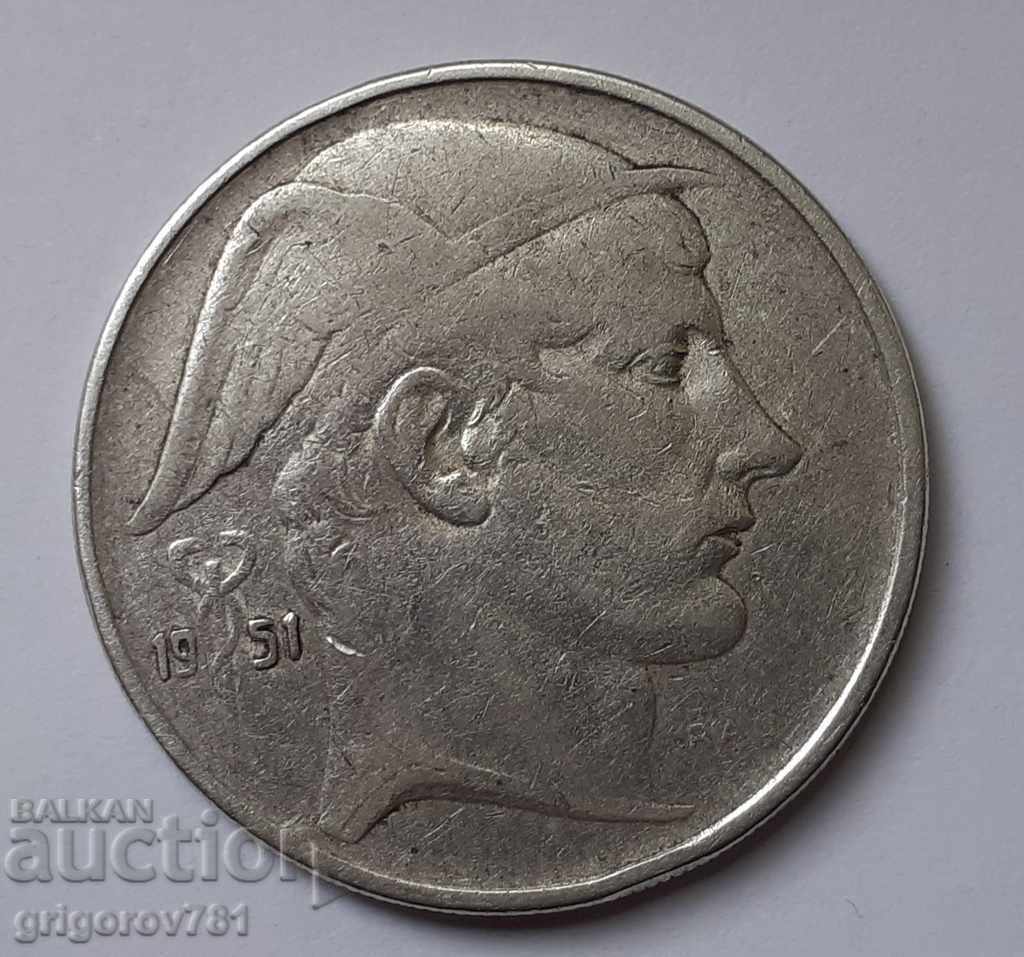 Ασημένιο 20 φράγκα Βέλγιο 1951 - ασημένιο νόμισμα με τιμή € 10.23 | 20.01 BGN