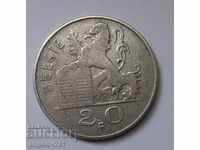 20 franci argint Belgia 1951 - monedă de argint