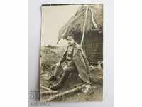 Стара снимка военен офицер гр Прилеп 1916г. Царство България