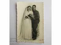 Παλιά φωτογραφία γάμου του στρατιωτικού Βασιλείου της Βουλγαρίας 1941.