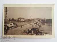 Old photo postcard Plovdiv Maritsa Bridge Kingdom of Bulgaria