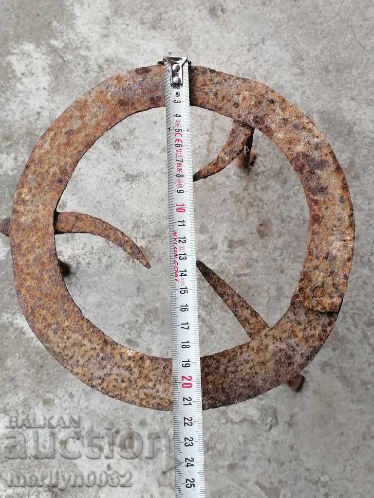 Antique wrought iron stove, hearth, grill, wrought iron - 5 Antique wrought iron stove, hearth, grill, wrought iron - 5