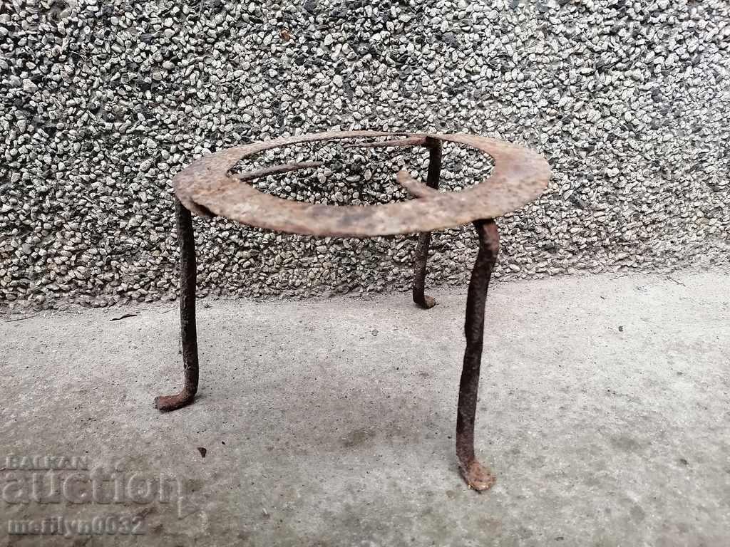 Antique wrought iron stove, hearth, grill, wrought iron - 6 Antique wrought iron stove, hearth, grill, wrought iron - 6