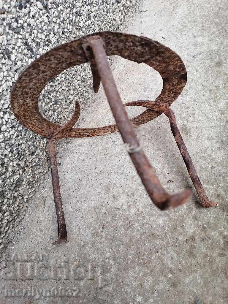 Antique wrought iron stove, hearth, grill, wrought iron - 7 Antique wrought iron stove, hearth, grill, wrought iron - 7